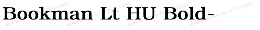 Bookman Lt HU Bold字体转换